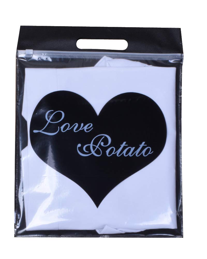 Love Potato 100% Cotton White Half Apron, Classic Halloween Party Cosplay Costumes Dress Accessory - Image 5
